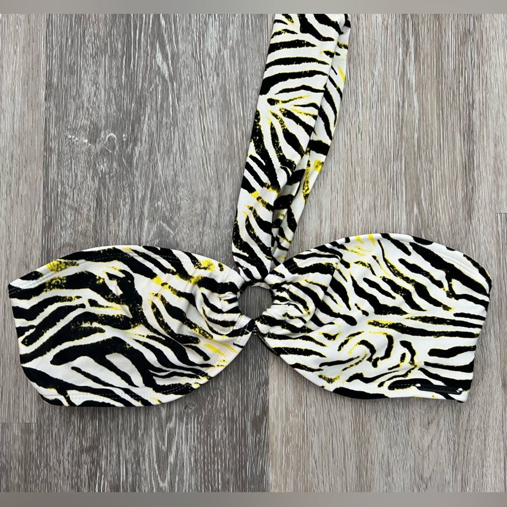 Zebra bathing suit top